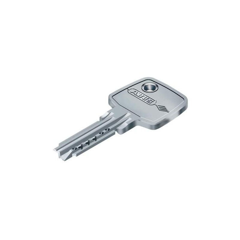 Abus Door Cylinder/Lock with Key, silver, 33459