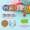 Set of 9 Diamond Art Painting Coasters with Stand, DIY