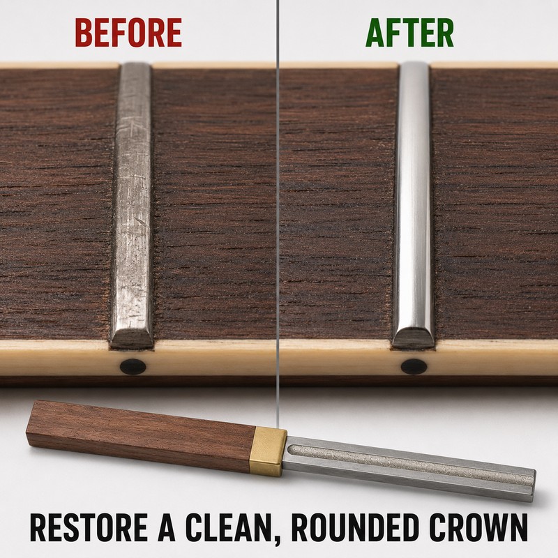 Diamond Guitar Fret Crowning File for Guitar Repair – 4