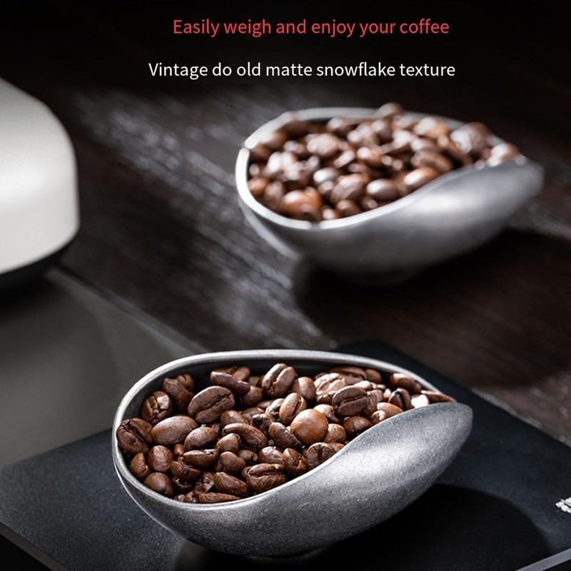 PETSTIBLE Coffee Scales Bean Plate Stainless Steel Coffee Beans Tray