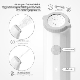 LUCKIER Portable Electric Bidet，1.5meters Water Conduit, Advanced Travel Spray, Personal Hygiene Handheld Spray ,Ideal for Home, Office and Outdoor use,Free Portable Bag