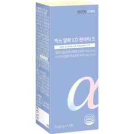 Nutricore Max Alpha CD One Day Fit 5g x 14 packets, 2 weeks worth / 뉴트리코어 맥스 알파 CD 원데이 핏 5g x 14포 2주분