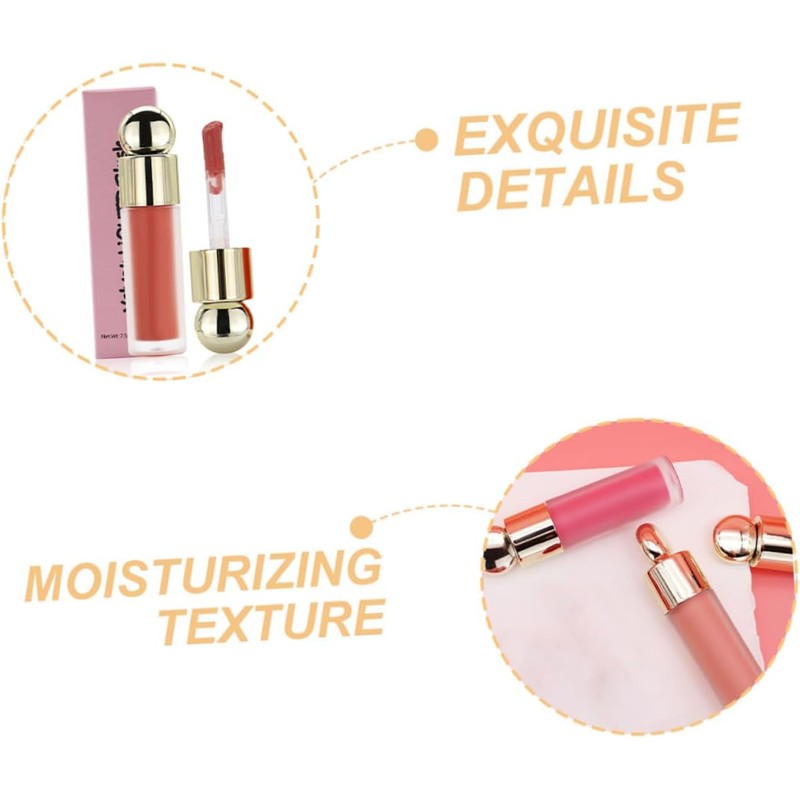 PartyKindom 2piezas Rubor Rare Beauty Rubor Natural Maquillaje Líquido Aplicación