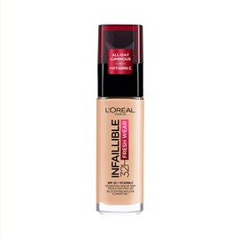 L'Oréal Paris Infaillible 24H Fresh Wear makeup 180 rose sand, long-lasting makeup with skin protection function, 24H flawless coverage, 30 ml