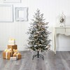 Nearly Natural 4.5ft. Flocked Manchester Spruce Artificial Christmas Tree with
