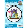 Design Works Crafts Owls Counted Cross Stitch Kit with Hoop