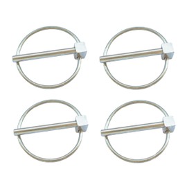 4Pcs/6Pcs Stainless Steel 316 (1/5"), (1/4") Lynch Pins Linch Pins O-Pins, Marine Connectors (4Pcs, Φ1/5in x 1-11/16in)