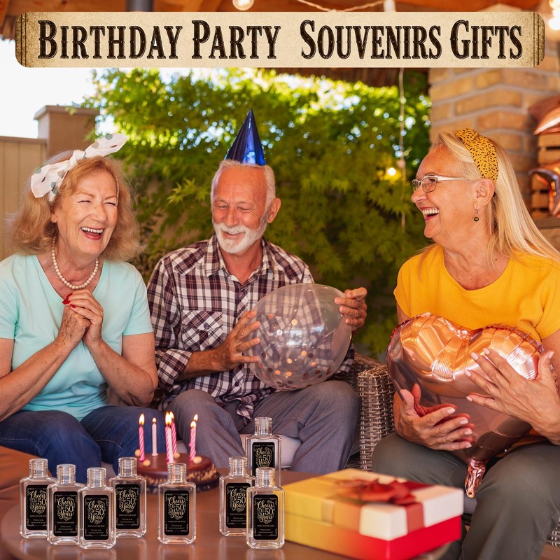 50 Sets 60th Party Favors Empty Hand Sanitizer Bottles