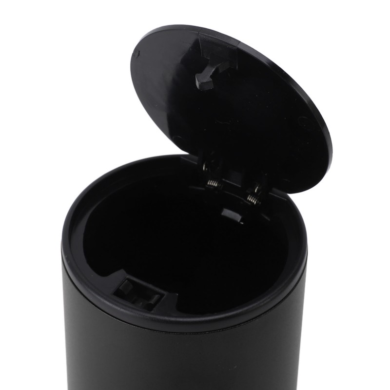 Car Ashtray with Push Type Lid Aluminum Alloy Multifunction Mini