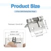 sourcing map 4Pcs Spring Hinge, 1" Length 304 Stainless Steel