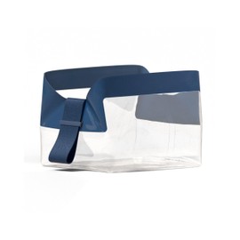 Cadence Parcel - Clear Dopp Kit with Magnetic Closure - Durable and Leak-Resistant Travel Toiletry Kit - TSA-Compliant & Modular Design - Small Hygiene Bag for Travel Essentials - 1 Qt - Cove