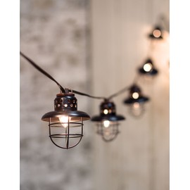 Black Lantern Light Strand, 10 ct.