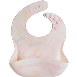 Loulou Lollipop Waterproof Silicone Baby Bib - Rainbow TieDye