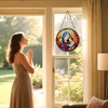The Virgin Mary and Jesus Stained Glass suncatcher