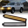 PGTOPONE Switchback White/Amber LED Front Side Marker Headlight Daytime Running