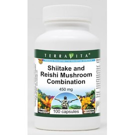 Shiitake and Reishi Mushroom Combination - 450 mg (100 Capsules, ZIN: 513075) - 2 Pack