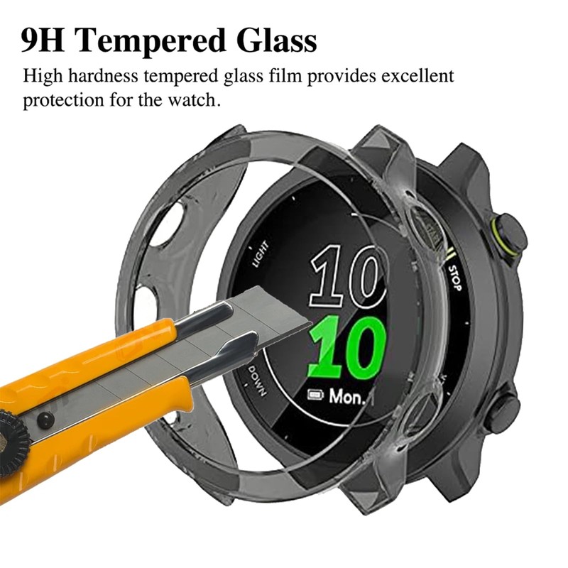 [2Pack] Case for Garmin Forerunner 55/Forerunner 158 ，[Without Screen Protector]Protector