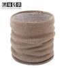 Winter Double-Layer Velvet Outdoor Neck Warmer Pullover - Warm Solid Knit Scarf for Couples 22CM/Blue 3ea