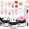 SUPWEE 3PCS Non-Stick Hand Hard Solid Builder Gel for Nail