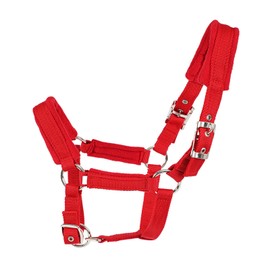 Adjustable Horse Halter with Wool Lining,Rope Halters for Horses Satin Hardware to Prevent Friction, Breakaway Halters for Horses,Perfect for Traction and Performance