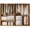 TomVista Large Canvas Clothes Storage Bags with Thick Handles and