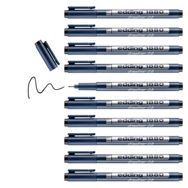 edding 1880 0.8 Drawliner Pen (Box of 10)
