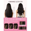 MAXITA Invisi Edge Clip in Hair Extensions Real Human Hair,