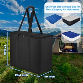 Xxerciz Carry Bag Compatible with King Koil Twin/Queen Air Mattress, Heavy Duty Camping Air Mattresses Storage Bag with Straps, Foldable and Dustproof, Portable Carry Case for Outdoor Travel Camping