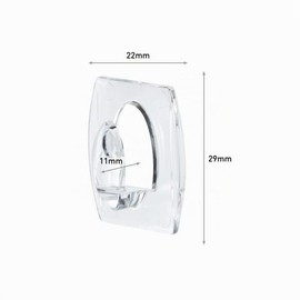 Command Mini Ganci Adesivi Trasparenti per Decorazioni Interne, 30 Ganci e 32 Strisce - Senza Forare, Danneggiare il Muro o Lasciare Residui Appiccosi, Tenuta: 225g