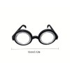 AURACASA Black Round Nerd Glasses with Thick Lenses Classic Frame