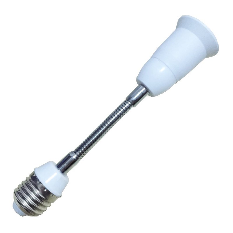 DZYDZR Pack of 2 E27/E26 Extension LED Lamp Socket, Flexible