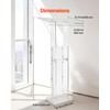 VEVOR Podium Stand, 50-Inch Acrylic Lectern, Portable Laptop Desk with