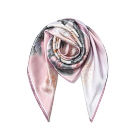 SHIROUYU 100% Mulberry Silk Scarf 35" Large Square Lightweight Scarf - Women's Silk Shawl -Silk Headband With Gift Packed