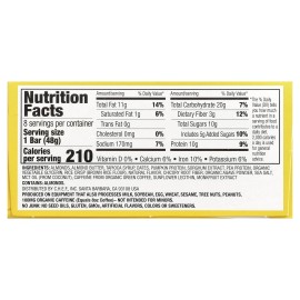 Barra de caféína y proteínas, sal marina de almendra caramelo, 8 barras, 1,69 oz (48 g) cada una