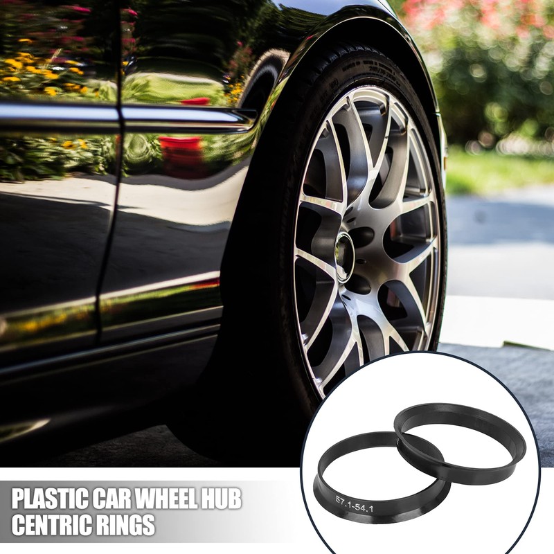 X AUTOHAUX Centring Rings Plastic Wheel Hubs Wheel Bore Centre