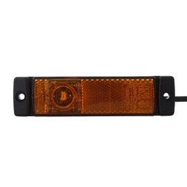 HELLA 2PS 008 645-891 Side Marker Light - LED - 24V - Screw Connection/mounting - Lens Colour: Yellow - LED colour: Yellow - Cable: 500mm - Plug: AMP - 2-pin connector - right/left - Quantity: 1