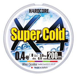 DUEL HARDCORE Super Cold X4 Fishing Line [Line Fishing Equipment, High Strength, High Sensitivity]