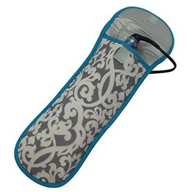 Heat-resistant Flat Iron Cover- Gray Baroque
