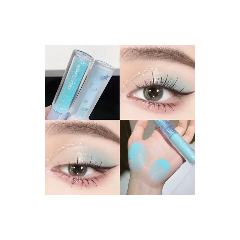 3 Sombras De Ojos Líquidas Con Doble Punta Brillantes Mates