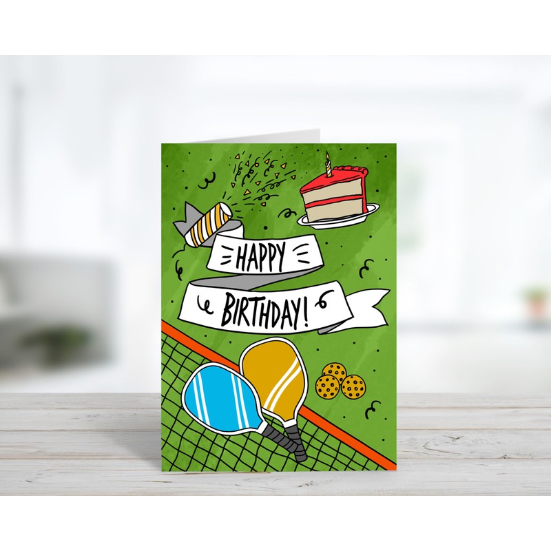 Sole Inspired Fun Pickleball Birthday Card for Players & Enthusiasts