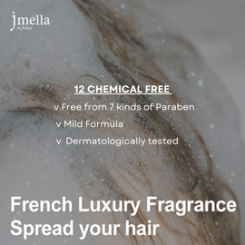 jmella IN FRANCE Blooming Peony Shampoo 33.8 floz with luxury frangrance- Chemical free- Strawberry leaf extract -17 types of amino acid complex