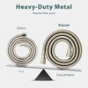 Vzasei 59 Inches 304 Stainless Steel Brushed Nickel Shower Hose