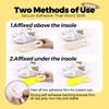 OKQX 24-Pack Horseshoe Heel Pads - Adhesive Horseshoe -Shape Cushions