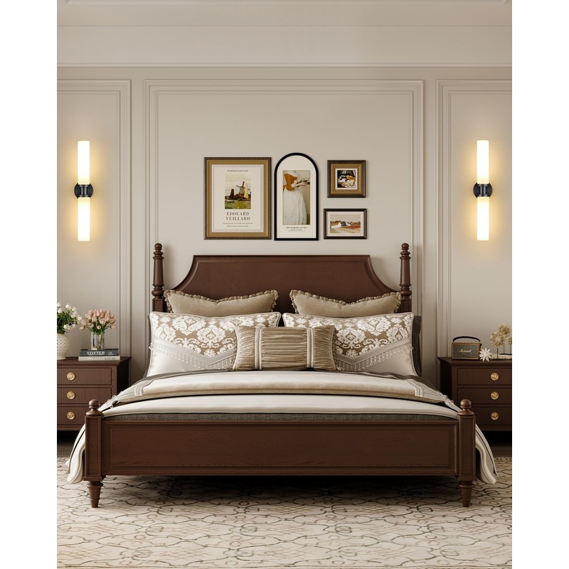 Battery Operated Wall Sconce Set of Two, Modern Rechargeable Wall