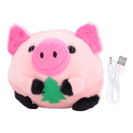 Jumping Plush Toys Adorable Animals Squeaky Jumping Toys Multifunctional Interactive Baby Voice Toys for Infants Toddlers Roseate Pig