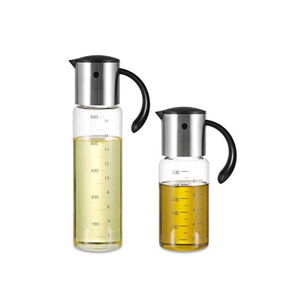 Extra Large Olive Oil Dispenser Bottle - Auto Flip Condiment