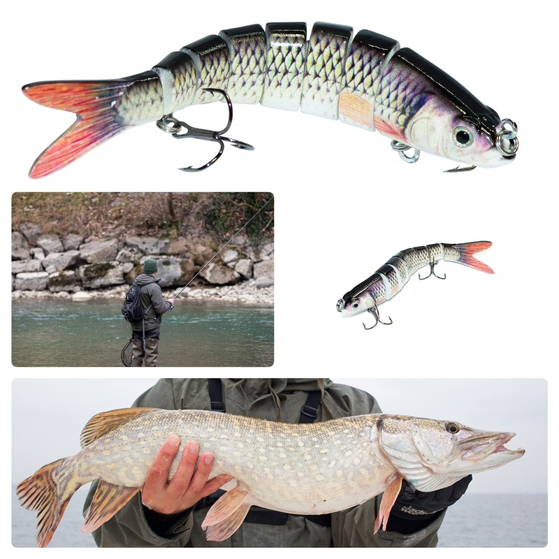 Wobbler Jerkbait 150 MM Rotauge fishing for PIKE BASS Zander