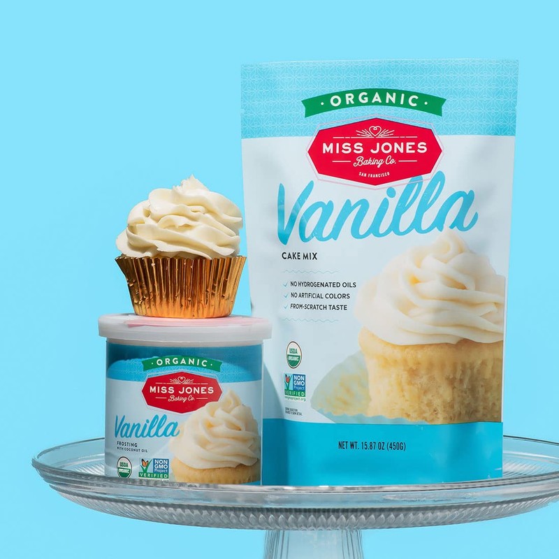 Miss Jones Baking Organic Buttercream Frosting, Perfect for Icing and