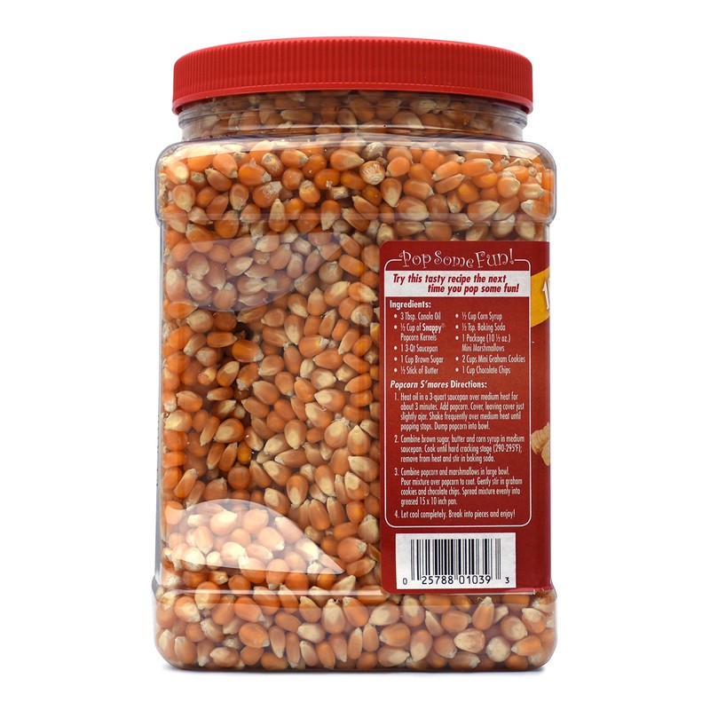 Snappy Yellow Mushroom Popcorn Kernels for Popping with Popcorn Machine,