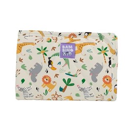 Bambino Mio, Baby Changing Mat (Safari Squad) Travel Nursery Change Mat (60cm x 40cm Open / 20cm x 15cm Folded)